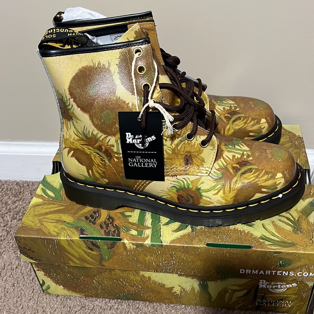 Dr. Martens 1460 The National Gallery Sunflowers Boot Van Gogh